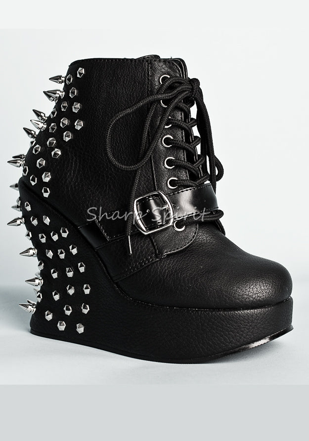 Spiked Wedge Gothic Platforms Sharpspirit